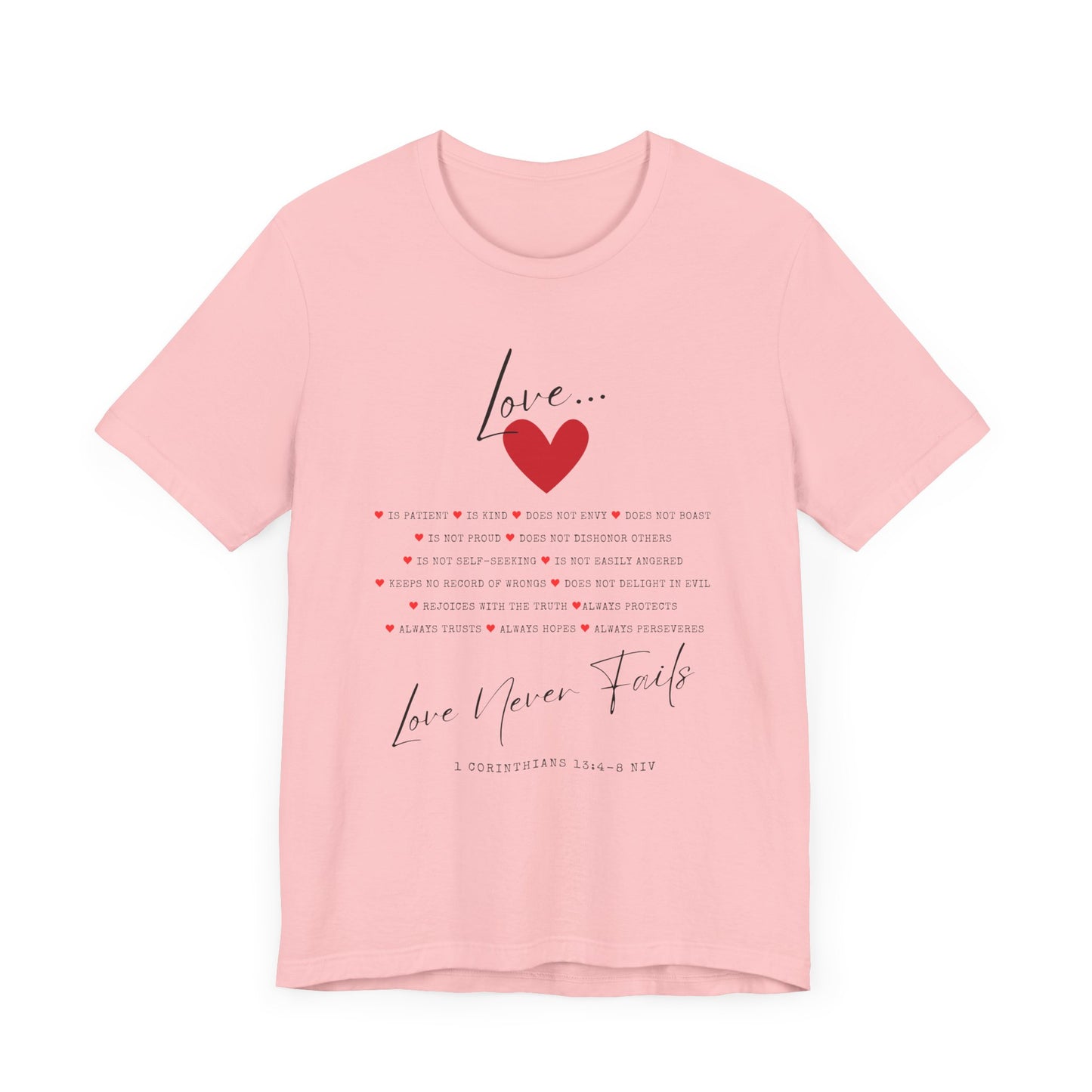 "Love Is" - Unisex Jersey Short Sleeve Tee