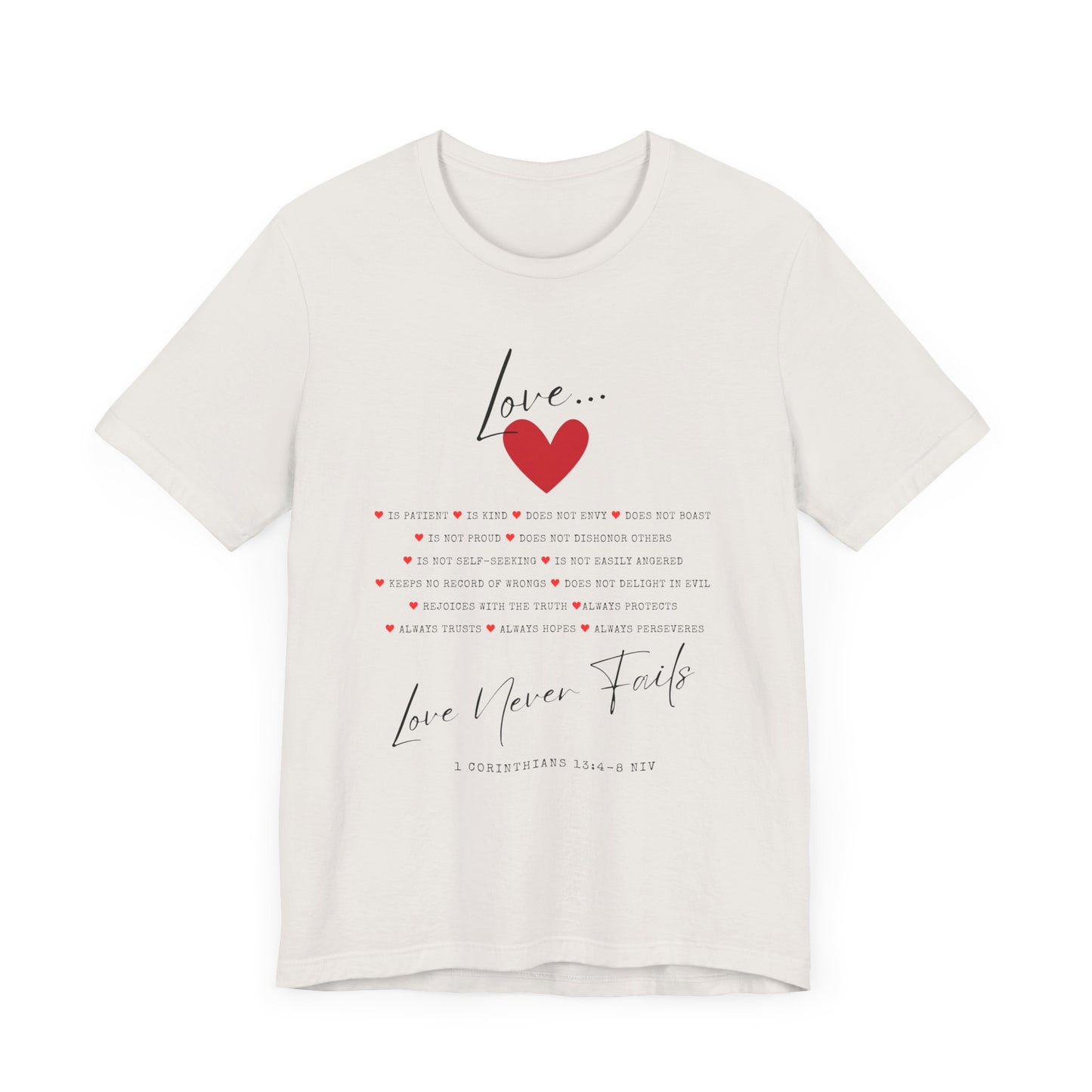 "Love Is" - Unisex Jersey Short Sleeve Tee