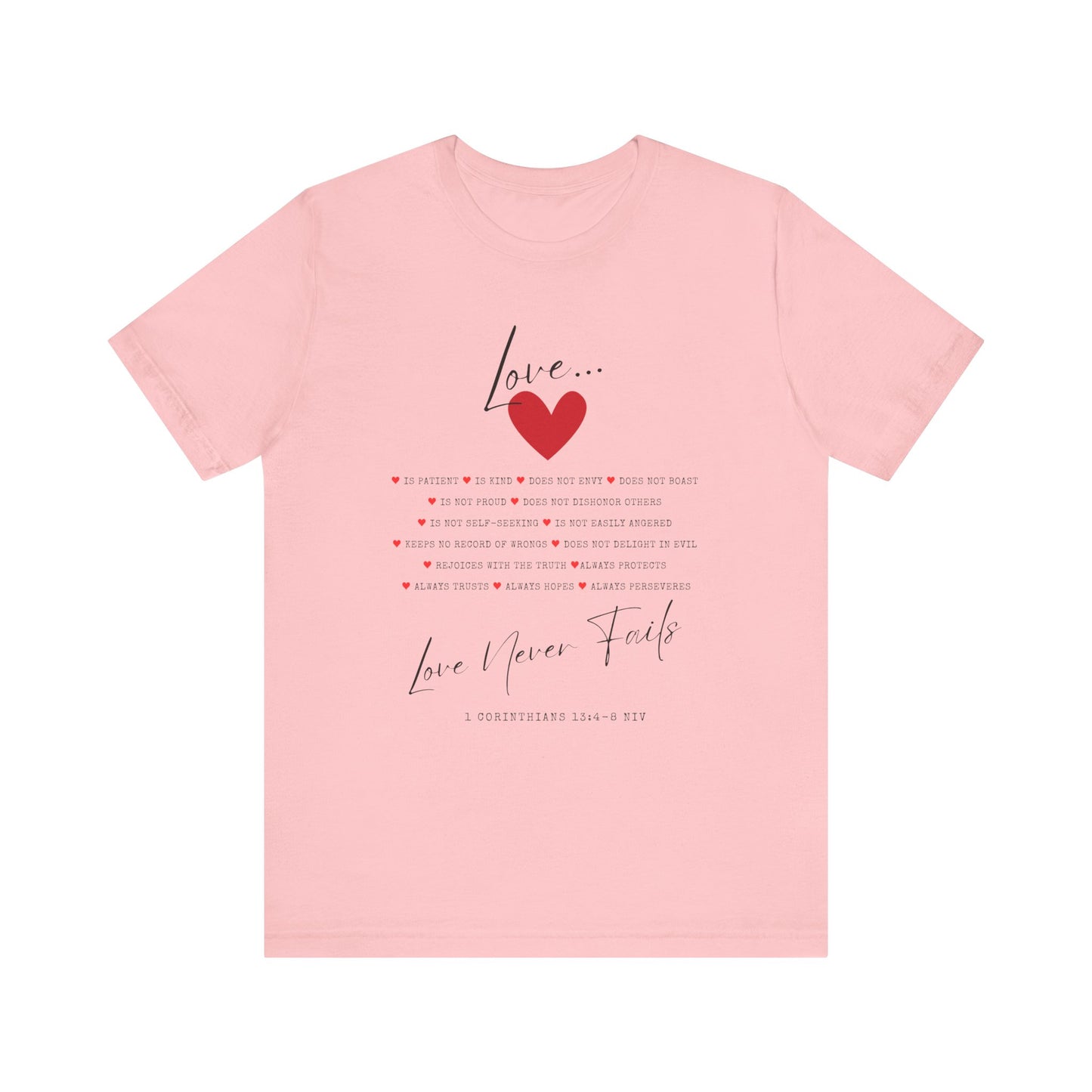 "Love Is" - Unisex Jersey Short Sleeve Tee