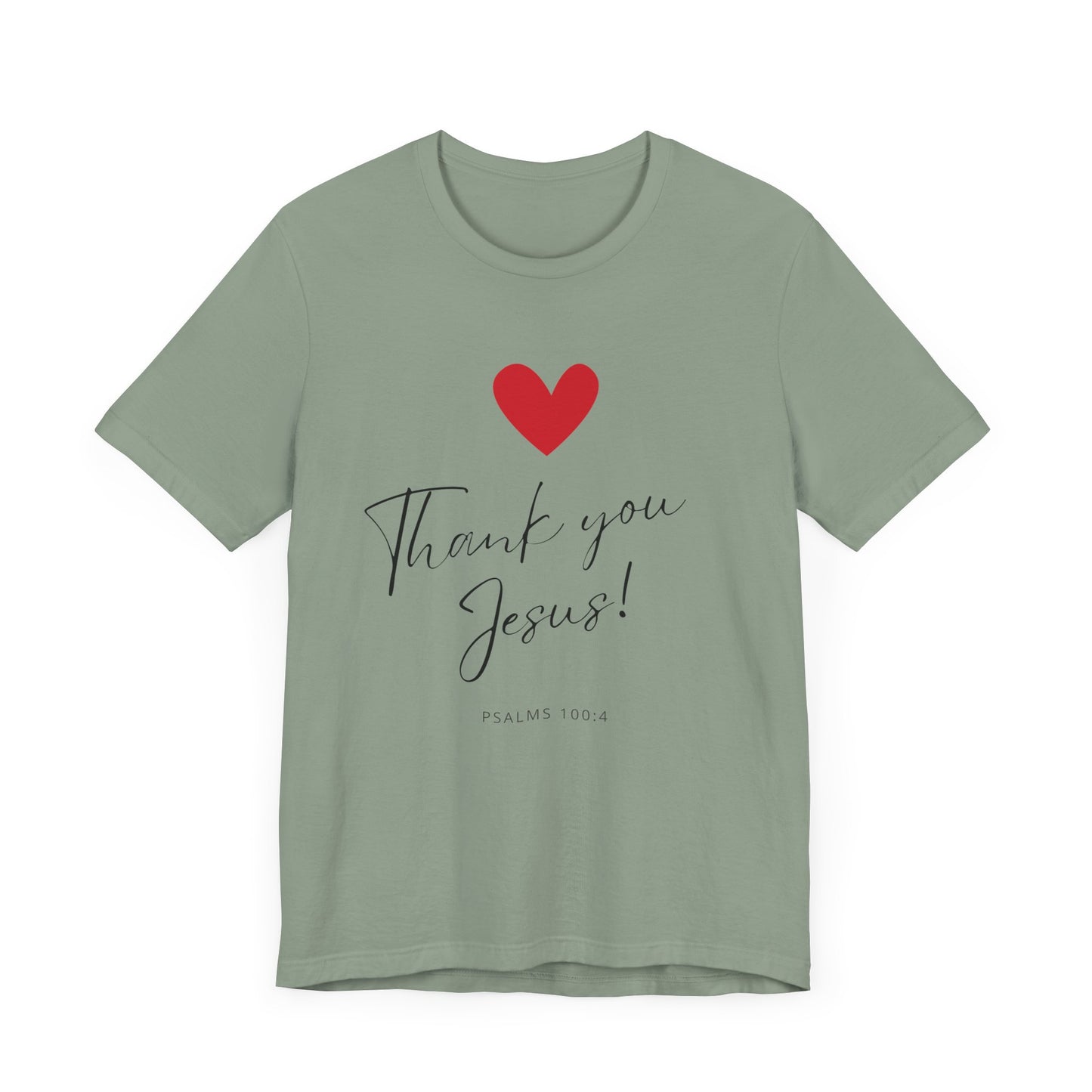 "Thank You Jesus" - Unisex Jersey Short Sleeve Tee