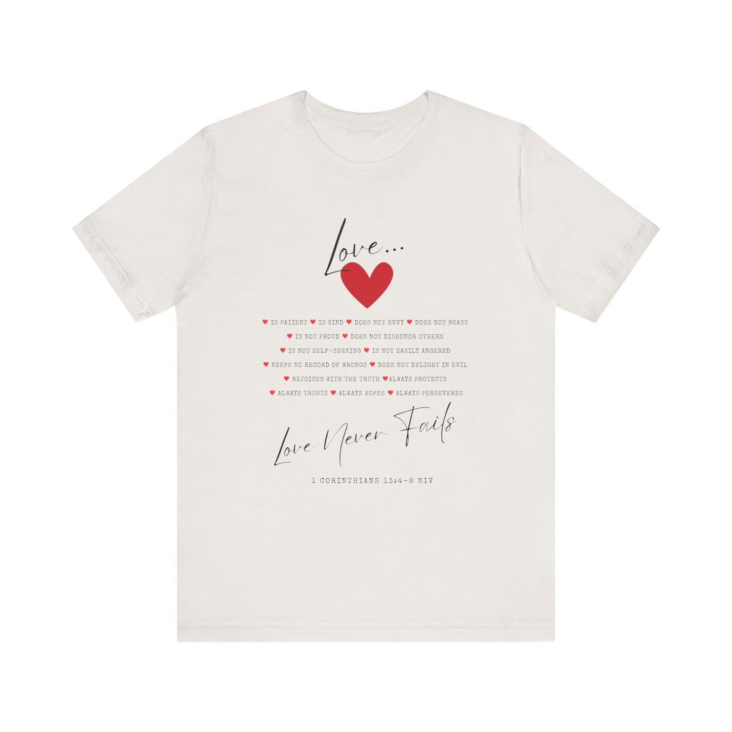 "Love Is" - Unisex Jersey Short Sleeve Tee