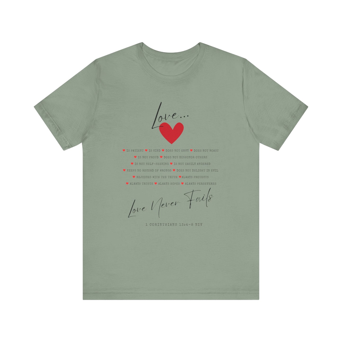 "Love Is" - Unisex Jersey Short Sleeve Tee