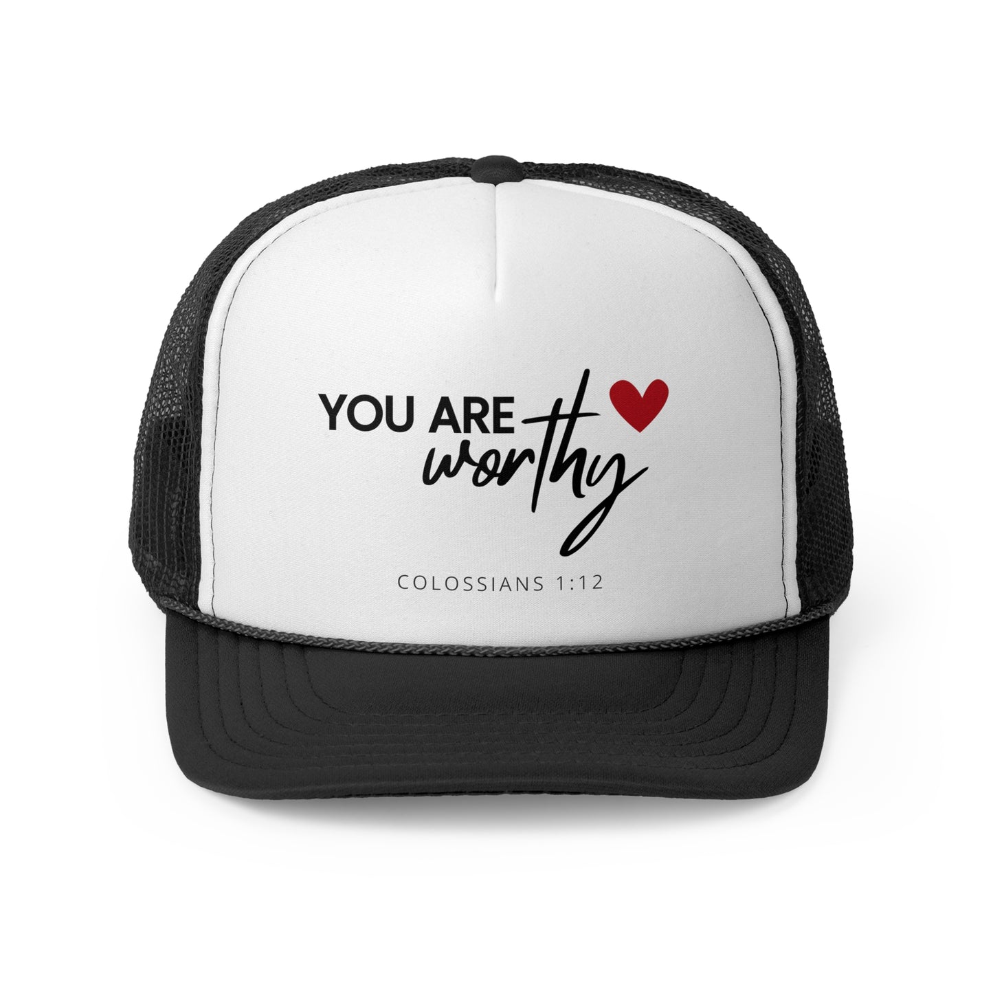 Christian Hats You are Worthy Jesus Hat Rope Hat Christian Merch Jesus Apparel Christian Streetwear Trucker Hat Christian Spiritual Gifts