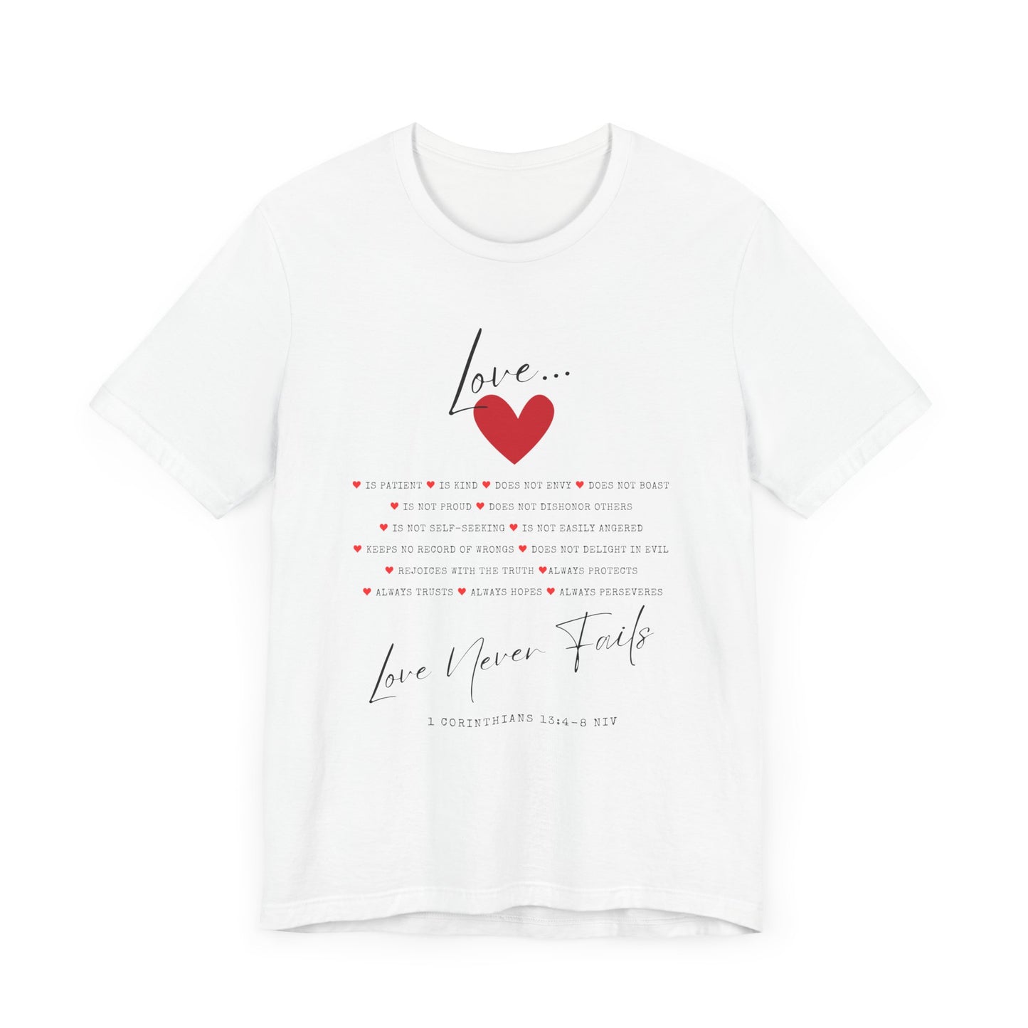 "Love Is" - Unisex Jersey Short Sleeve Tee