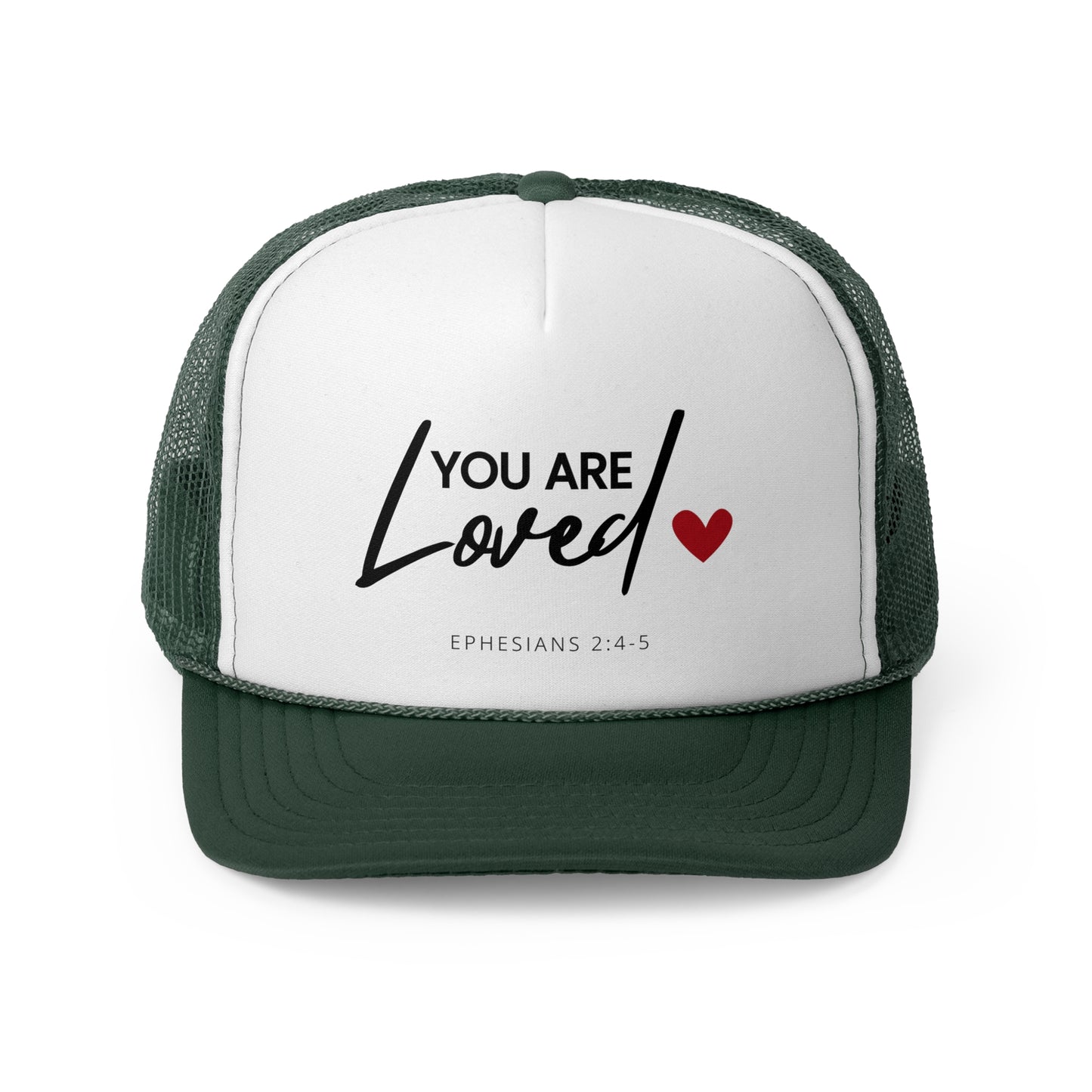 Christian Hats You are Loved Jesus Hat Rope Hat Christian Merch Jesus Apparel Christian Streetwear Trucker Hat Christian Spiritual Gifts