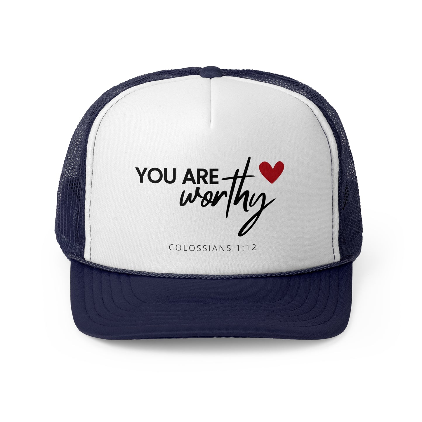 Christian Hats You are Worthy Jesus Hat Rope Hat Christian Merch Jesus Apparel Christian Streetwear Trucker Hat Christian Spiritual Gifts