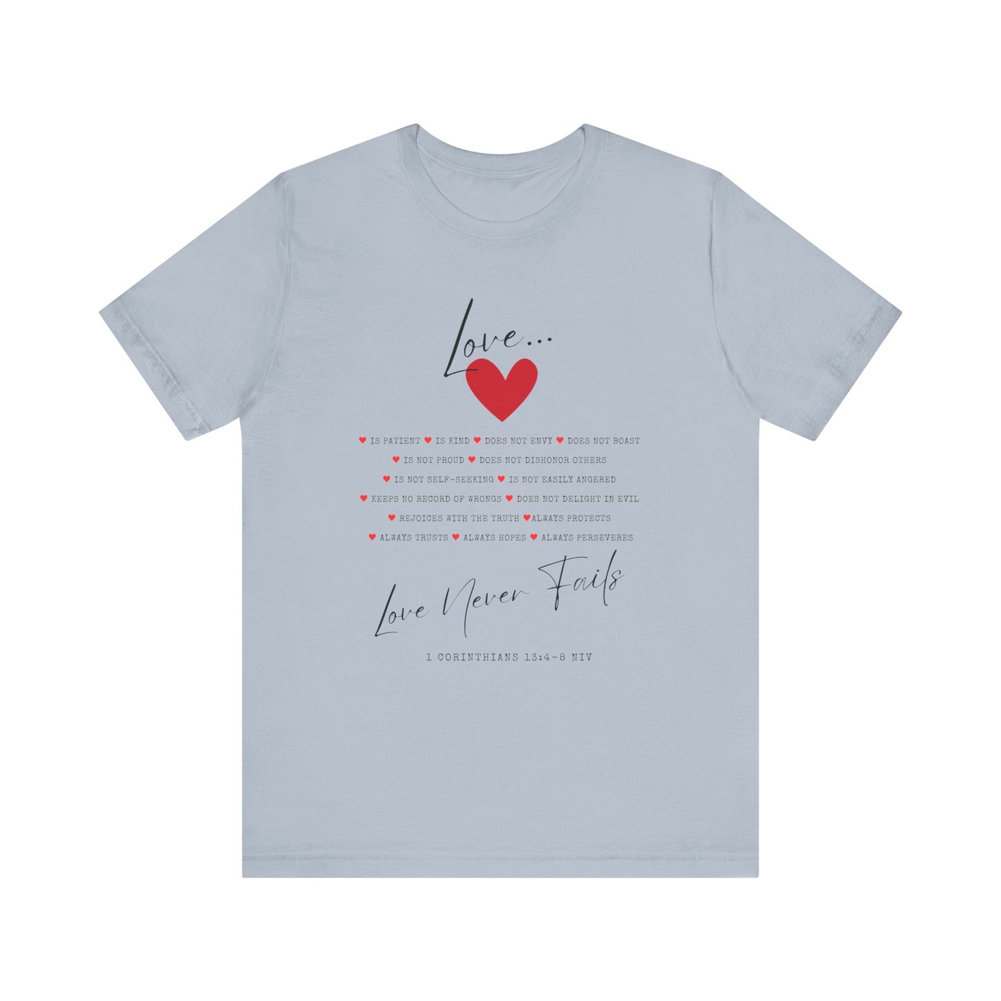 "Love Is" - Unisex Jersey Short Sleeve Tee