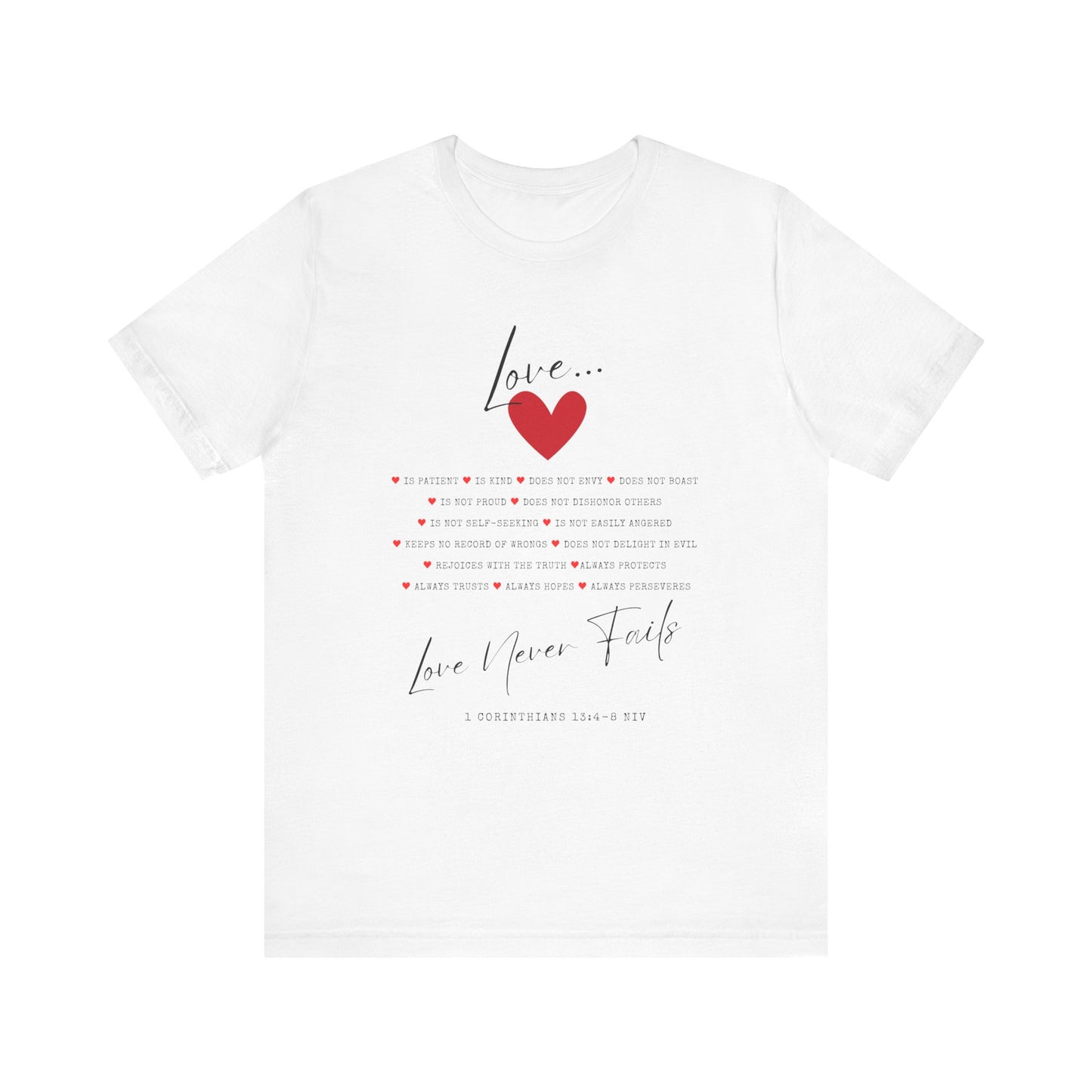 "Love Is" - Unisex Jersey Short Sleeve Tee