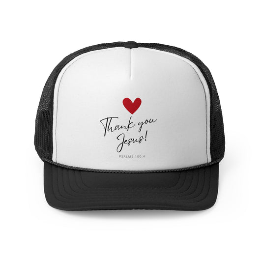 Christian Hats Thank you Jesus Hat Rope Hat Christian Merch Jesus Apparel Christian Streetwear Trucker Hat Christian Spiritual Gifts