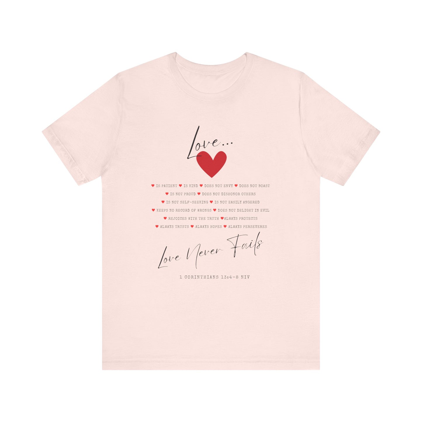 "Love Is" - Unisex Jersey Short Sleeve Tee