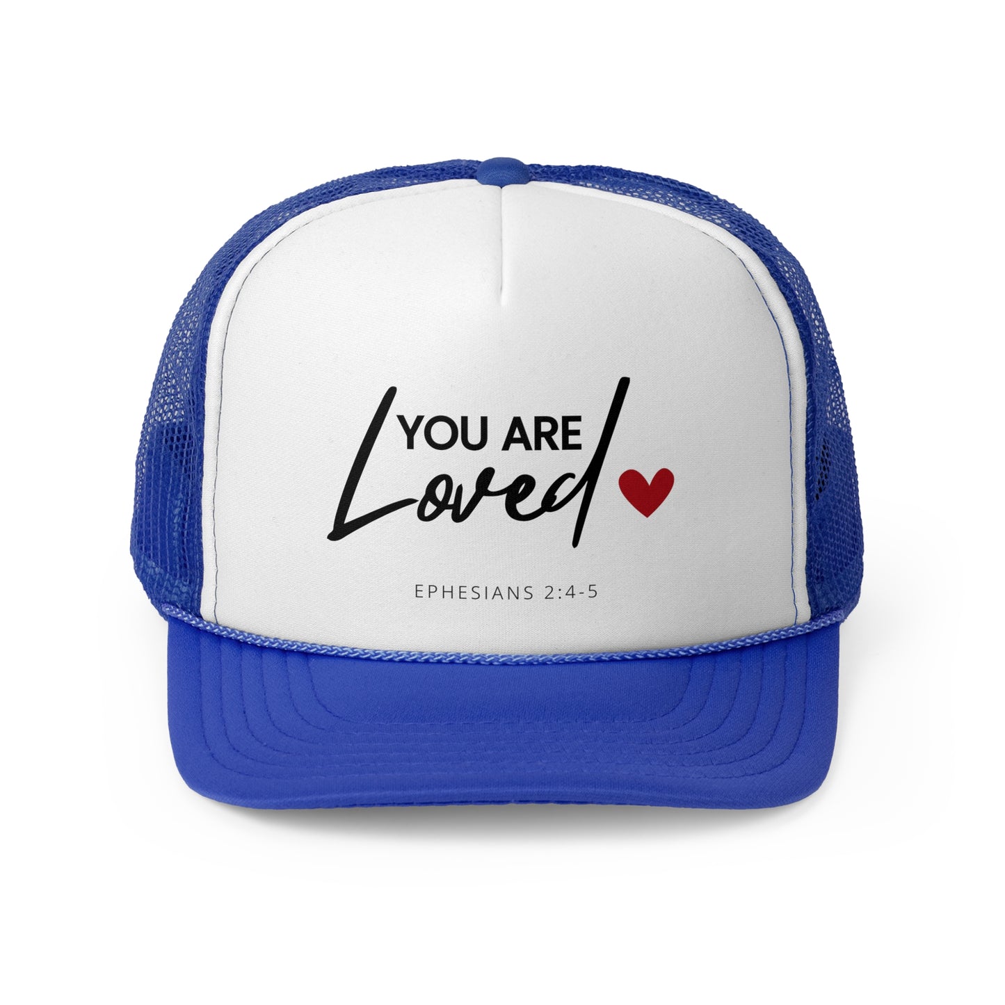 Christian Hats You are Loved Jesus Hat Rope Hat Christian Merch Jesus Apparel Christian Streetwear Trucker Hat Christian Spiritual Gifts