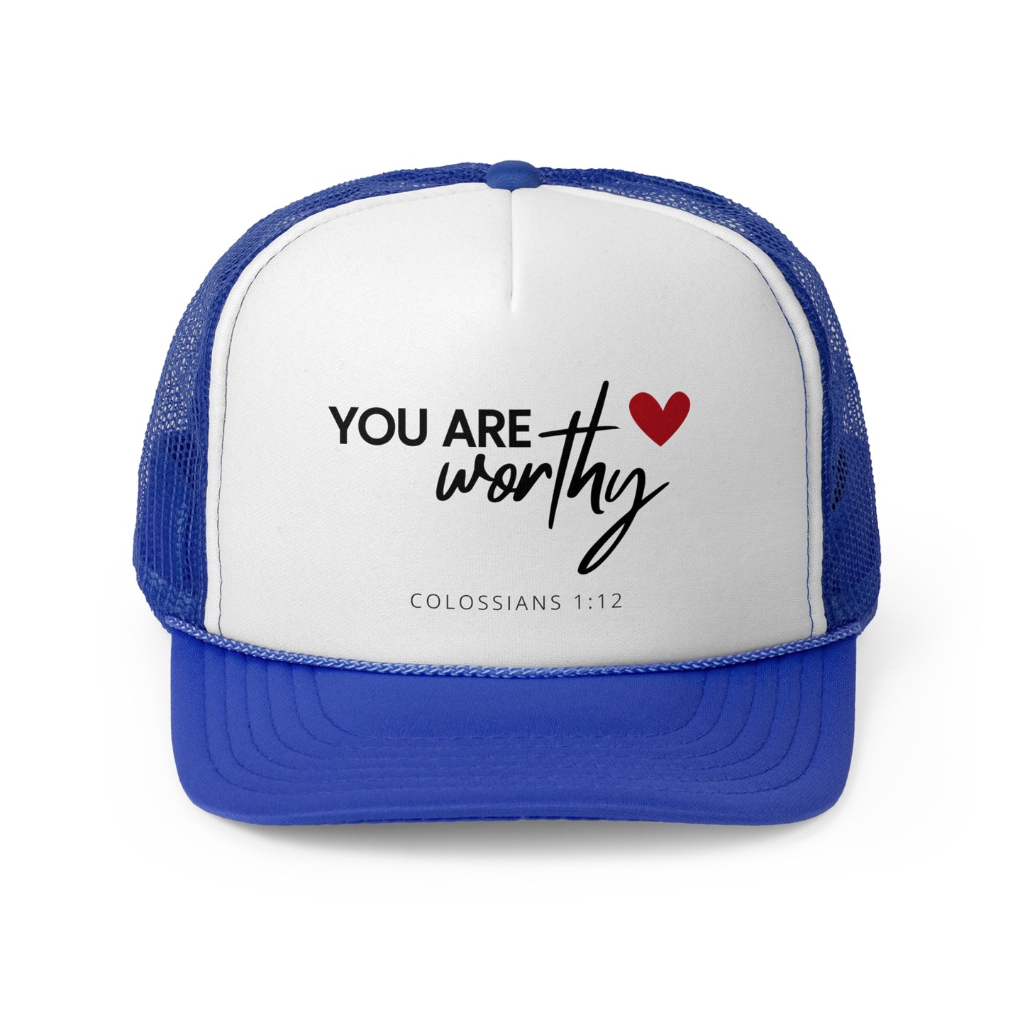 Christian Hats You are Worthy Jesus Hat Rope Hat Christian Merch Jesus Apparel Christian Streetwear Trucker Hat Christian Spiritual Gifts