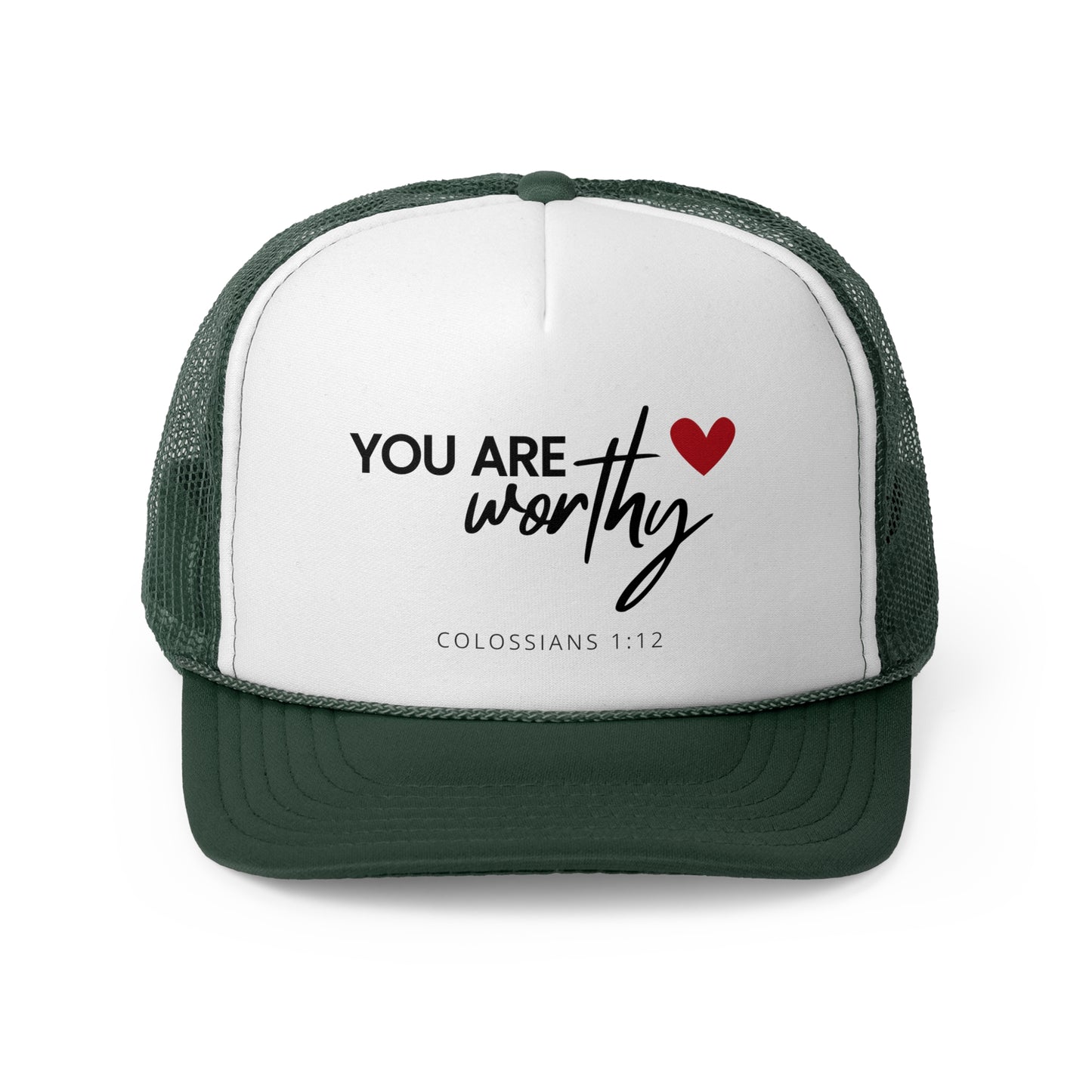 Christian Hats You are Worthy Jesus Hat Rope Hat Christian Merch Jesus Apparel Christian Streetwear Trucker Hat Christian Spiritual Gifts