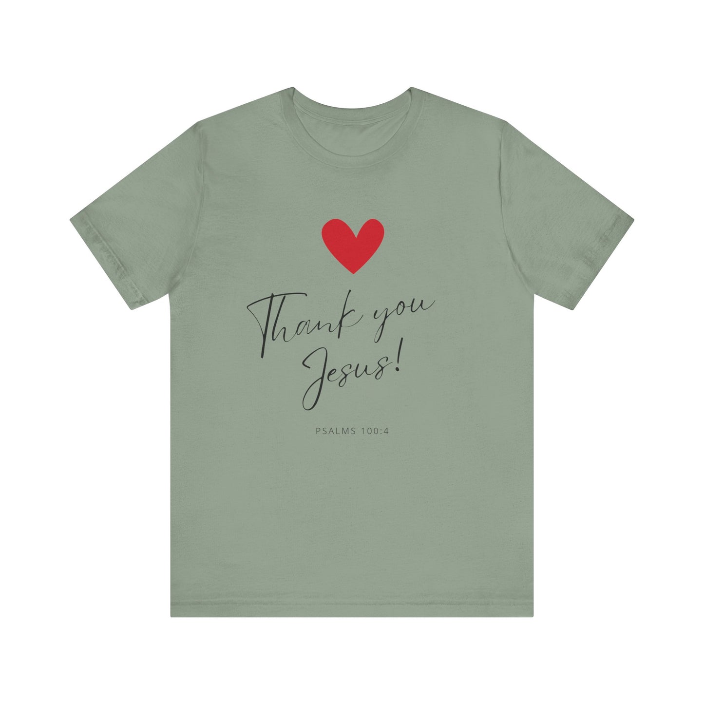 "Thank You Jesus" - Unisex Jersey Short Sleeve Tee