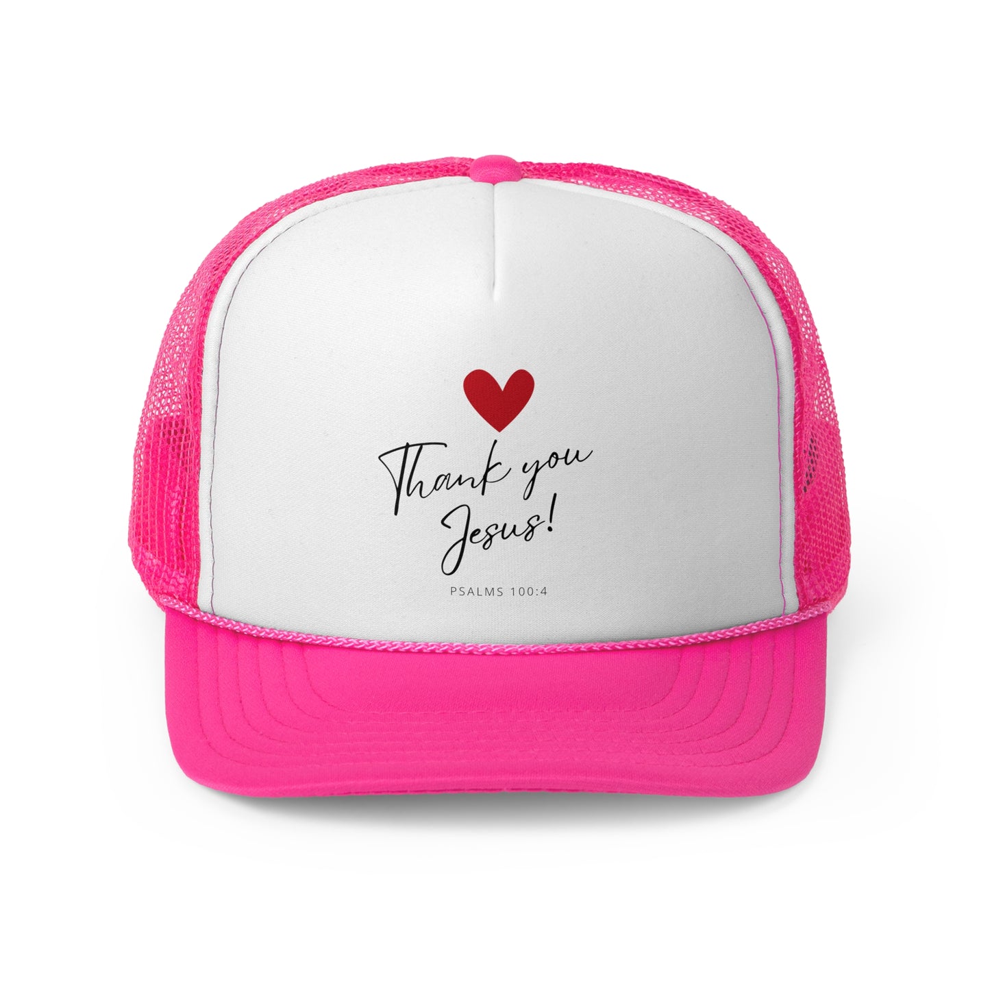 Christian Hats Thank you Jesus Hat Rope Hat Christian Merch Jesus Apparel Christian Streetwear Trucker Hat Christian Spiritual Gifts