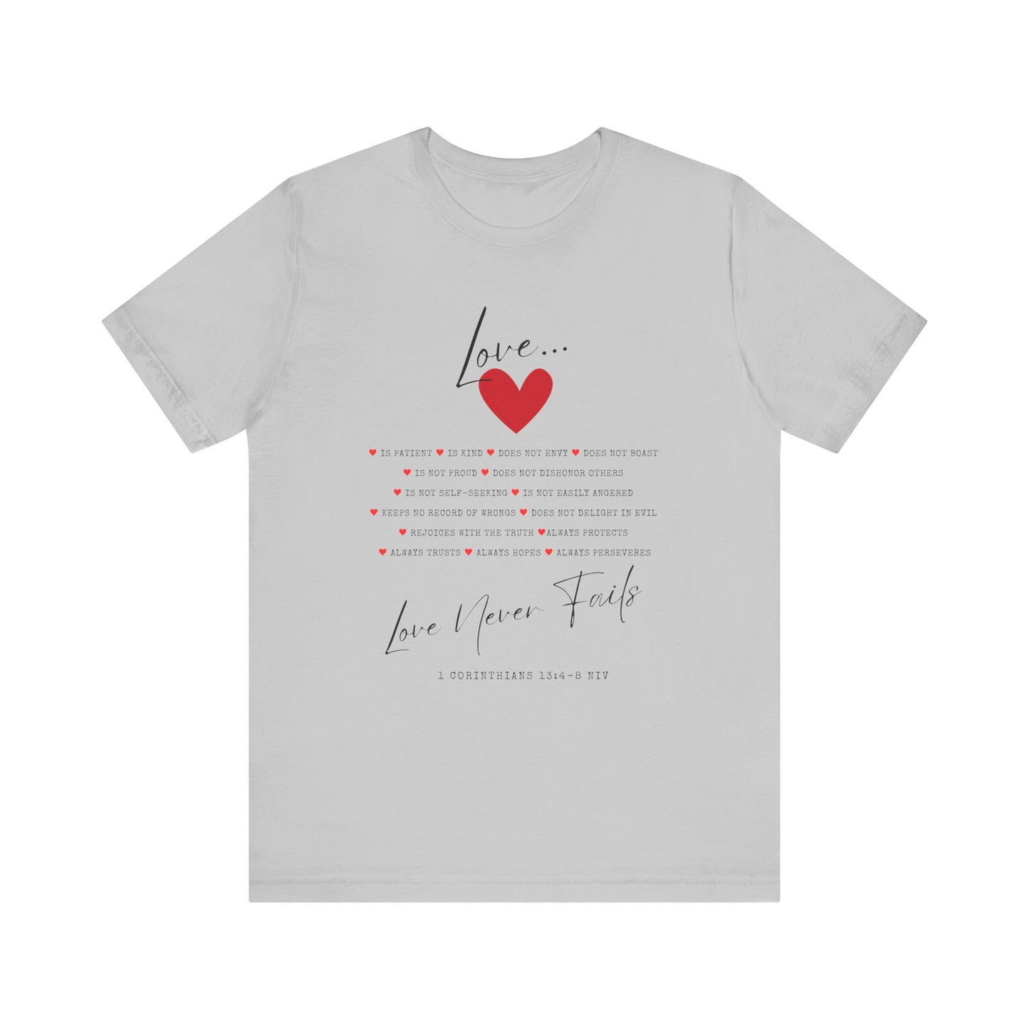 "Love Is" - Unisex Jersey Short Sleeve Tee