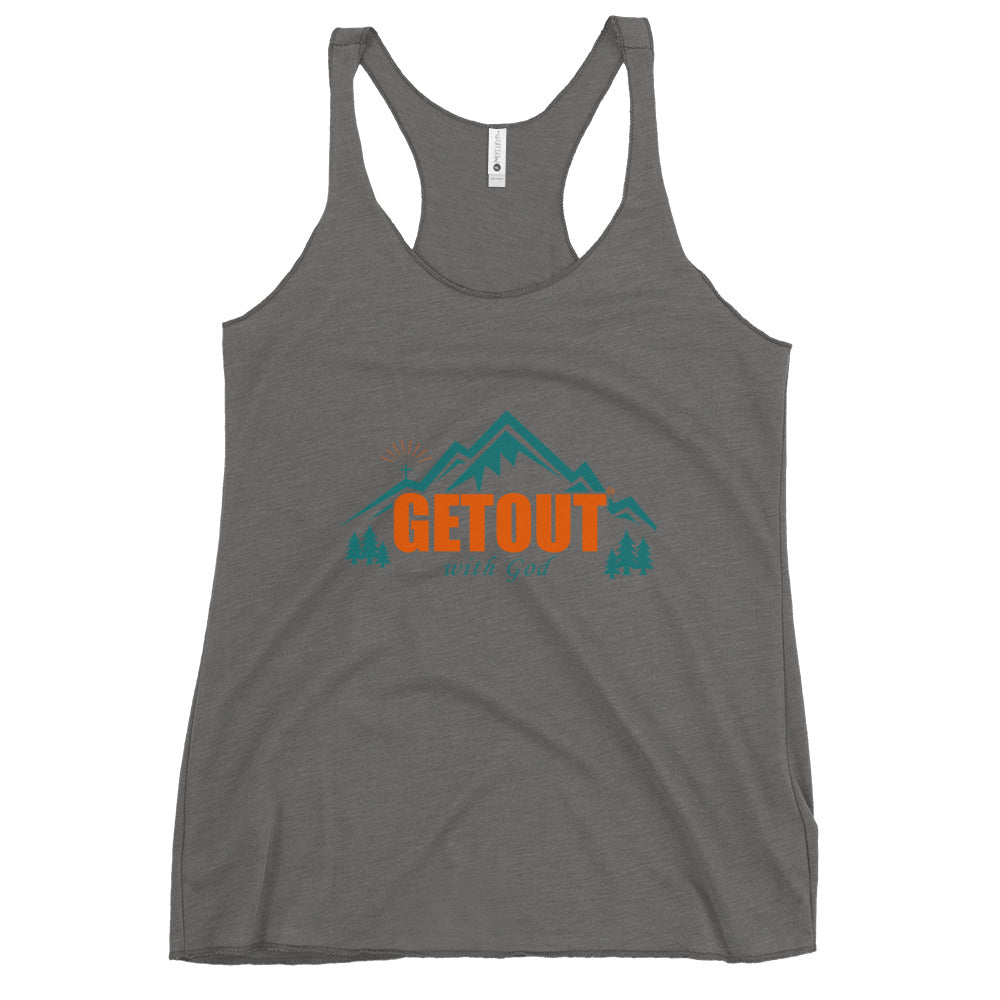 GETOUT - Women's Racerback Tank - Front and Back