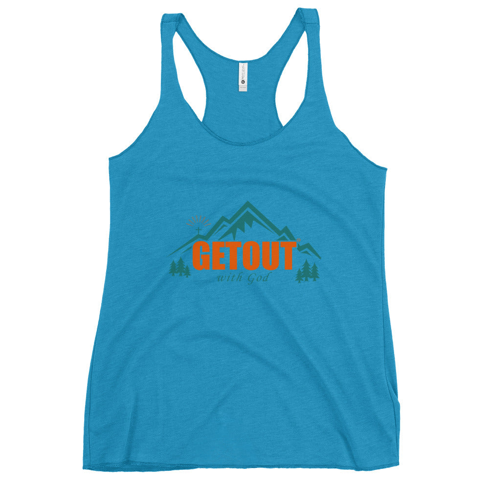 GETOUT - Women's Racerback Tank - Front and Back